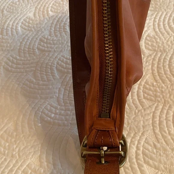 Coach Brown Leather Bucket Hobo Bag - Picture 14 of 16